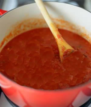 Molho de tomates para macarrão